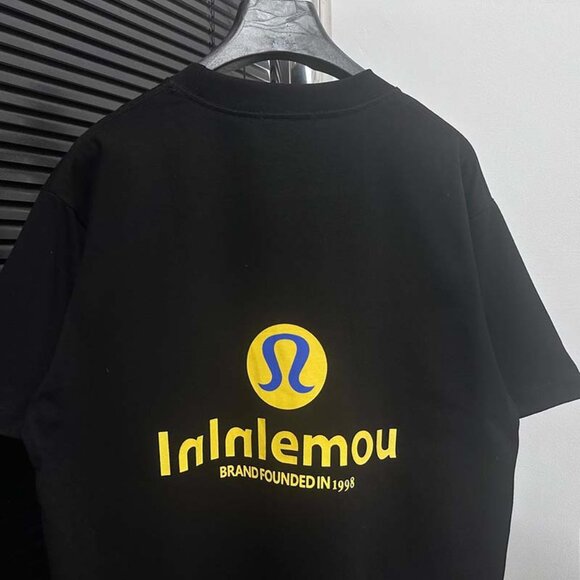 NWT Lululemon Letter Print Short-Sleeve Black - Picture 9 of 11